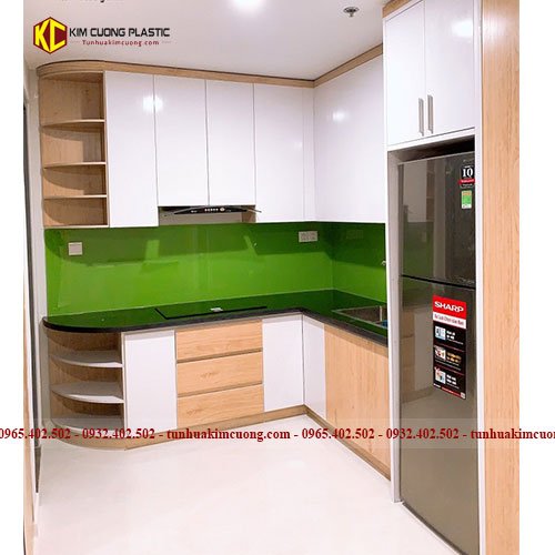Tủ bếp nhựa đài loan KC S4203K - Tủ Bếp Kim Cương